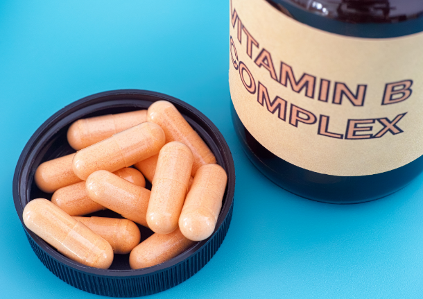 Image showing capsules of vitamin B complex supplements for spinal cord injury